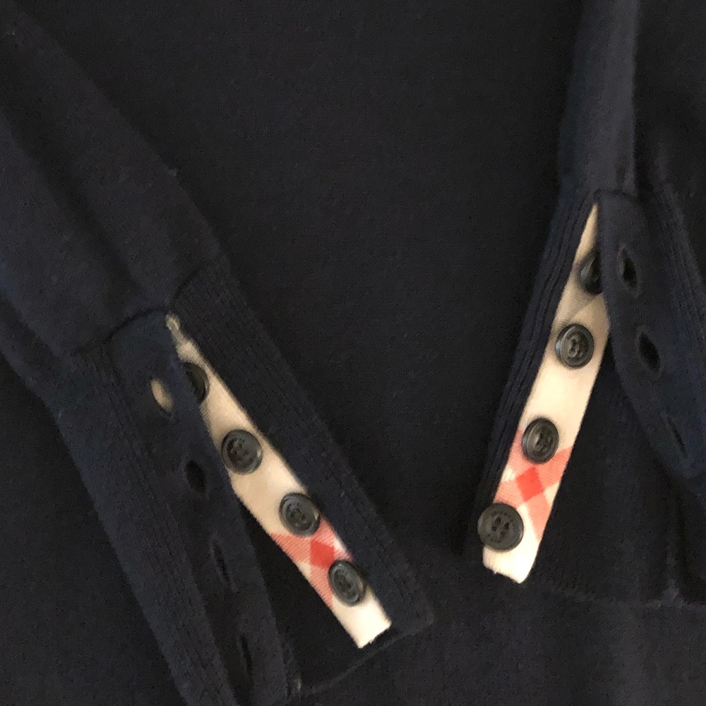 Burberry - Button Cuff Wool Crewneck Sweater